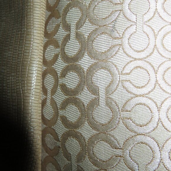 COACH Madison Op Art Fabric & Snakeskin Leather Turn Lock Flap Hobo Crossbody - Picture 16 of 16